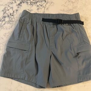 The North Face Hiking Class V Belted Men’s Shorts Blue Size Small EUC
